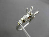 ESTATE .35CT DIAMOND 14K TWO TONE GOLD 6 PRONG SEMI MOUNT ENGAGEMENT RING #23412