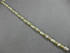 ANTIQUE 1.0CT DIAMOND 14K WHITE & YELLOW GOLD 3D BEZEL LINK LINE BRACELET #18640