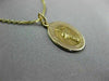 ESTATE 14KT YELLOW GOLD CIRCULAR SAINT JUDE THADDEUS PRAY FOR US PENDANT #25010