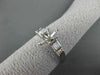 ESTATE .48CT DIAMOND 14KT WHITE GOLD BAGUETTE SEMI MOUNT ENGAGEMENT RING #17814