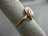 ESTATE WHITE & CHOCOLATE FANCY DIAMOND 14KT ROSE GOLD INFINITY FLOWER LOVE RING