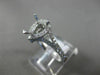 0.39CT DIAMOND 18K WHITE GOLD SEMI ETERNITY PEAR SHAPE SEMI MOUNT ENGAGEMENT RING