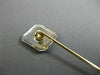 ANTIQUE .03CT OLD MINE DIAMOND 14KT 2 TONE GOLD OCTAGON FILIGREE LAPEL PIN 26194