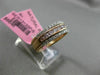 ESTATE WIDE .84CT DIAMOND 18K WHITE & ROSE GOLD CLASSIC WEDDING ANNIVERSARY RING