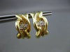 ESTATE .10CT DIAMOND ETCHED 14K Y&W GOLD UMBRELLA HANGING EARRINGS UNIQUE #2788