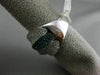 ESTATE X LARGE 1.72CT WHITE & BLUE DIAMOND 14K WHITE GOLD CRISS CROSS FANCY RING
