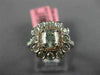 GIA 1.6CT WHITE PINK & LIGHT GREEN DIAMOND 18K WHITE & ROSE GOLD ENGAGEMENT RING