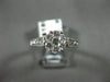 ESTATE WIDE .90CT DIAMOND 14KT WHITE GOLD FLOWER FRIENDSHIP PROMISE RING #22298