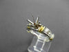 ESTATE .80CT DIAMOND 14KT WHITE & YELLOW GOLD SEMI MOUNT ENGAGEMENT RING #17364