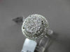 ESTATE LARGE 1.05CT DIAMOND 18KT WHITE GOLD HALO CLUSTER PROMISE ENGAGEMENT RING