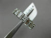 ESTATE 1.13CT ROUND & BAGUETTE DIAMOND 18KT WHITE GOLD WEDDING ANNIVERSARY RING