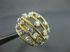 ESTATE LARGE 1.49CT DIAMOND 14KT YELLOW GOLD ETOILE LARGE FUN RING ONE OF A KIND