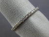 ESTATE .78CT DIAMOND 14KT WHITE GOLD 3D SHARED PRONG ETERNITY WEDDING RING 25532