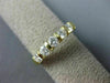 ESTATE .85CT DIAMOND 14KT YELLOW GOLD 5 STONE CHANNEL ANNIVERSARY RING #17425
