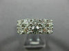 LARGE 2.30CT ROUND DIAMOND 14K WHITE GOLD 3D DOUBLE ROW WEDDING ANNIVERSARY RING