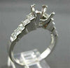 ESTATE 1.05CT DIAMOND 14KT WHITE GOLD PYRAMID SEMI MOUNT ENGAGEMENT RING #22419