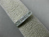ESTATE .25CT DIAMOND 14K WHITE GOLD 3D CLASSIC 9 STONE MILGRAIN ANNIVERSARY RING