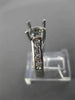 ESTATE .55CT DIAMOND 14KT WHITE GOLD LUCIDA SEMI MOUNT ENGAGEMENT RING #18223