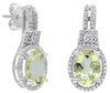 2.65CT DIAMOND & AAA LEMON QUARTZ 14KT WHITE GOLD 3D ROUND FLORAL FUN EARRINGS