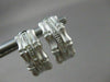 ESTATE .10CT DIAMOND 14KT WHITE GOLD BAMBOO DESIGN CLIP ON EARRINGS #21694