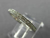 ESTATE .40CT ROUND DIAMOND 14KT WHITE GOLD 3D CHANNEL SET ETERNITY RING #22398