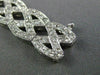 ESTATE WIDE 4CT DIAMOND 14KT WHITE GOLD 3D OPEN INFINITY X LOVE TENNIS BRACELET