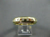 ESTATE .40CT DIAMOND ETOILE ETERNITY FLOATING 14KT YELLOW GOLD RING 6mm  #10804
