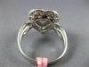 ESTATE 1.79CT WHITE & PINK DIAMOND 18KT 2 TONE GOLD DOUBLE HALO ENGAGEMENT RING