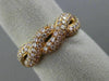 ESTATE LARGE .90CT PINK DIAMOND 18KT ROSE GOLD INFINITY KNOT SEMI ETERNITY RING