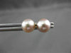 ESTATE AAA PINK SOUTH SEA PEARL 14K YELLOW GOLD CLASSIC ROUND SOLITAIRE EARRINGS
