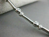 ESTATE 1.53CTW DIAMOND 18KT WHITE GOLD BEZEL LINK TENNIS BRACELET STUNNING #1470