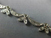 ANTIQUE 1.50CT DIAMOND 18KT WHITE GOLD 3D CLASSIC FLORAL DROP NECKLACE #4965