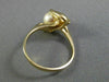ESTATE .07CT DIAMOND & AAA SOUTH SEA PEARL 14K YELLOW GOLD 3D BIRD NEST FUN RING