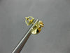 ESTATE .32CT DIAMOND 14KT YELLOW GOLD 3D CLASSIC SEA HORSE STUD EARRINGS #16772