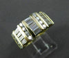 ESTATE WIDE 1.64CT DIAMOND 14KT YELLOW GOLD WEDDING ANNIVERSARY RING 9mm #11857