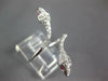 ESTATE LARGE .38CT DIAMOND & AAA RUBY 18KT WHITE GOLD 3D DOUBLE SNAKE FUN RING