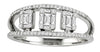 .50CT DIAMOND 18KT WHITE GOLD 3D ROUND & BAGUETTE INVISIBLE SEMI ETERNITY RING
