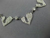 ESTATE 1.97CT DIAMOND 18KT WHITE GOLD 3D MULTI HEART BY THE YARD LOVE NECKLACE