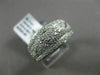 ESTATE WIDE .50CT DIAMOND 14KT WHITE GOLD SEMI ETERNITY WEDDING ANNIVERSARY RING