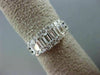 ESTATE .87CT DIAMOND 18KT WHITE GOLD 3D 3 STONE PAST PRESENT FUTURE LOVE RING