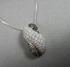 ESTATE 14KT WHITE 1.5CT X SHAPE BLACK & WHITE DIAMOND PENDANT