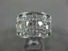 ESTATE WIDE .80CT DIAMOND 14KT WHITE GOLD 3D CLASSIC MULTI ROW WOVEN RING #26335
