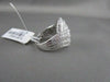 ANTIQUE WIDE 2.15CT DIAMOND 18KT WHITE GOLD FILIGREE MULTI ROW ANNIVERSARY RING