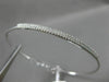 ESTATE .32CT DIAMOND 14K WHITE GOLD 3D CLASSIC PAVE TWO ROW LOVE BANGLE BRACELET