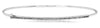 ESTATE .16CT DIAMOND 14KT WHITE GOLD 3D ROUND CLASSIC BAR CUFF BANGLE BRACELET