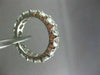 ESTATE LARGE 4.90CT DIAMOND 14KT WHITE GOLD ROUND ETERNITY RING STUNNING! #2726