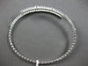 LARGE 1.65CT DIAMOND 14KT WHITE GOLD BY THE YARD FLEXIBLE TENNIS BANGLE BRACELET