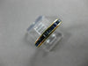 ESTATE .60CT AAA ASSCHER CUT SAPPHIRE 14KT YELLOW GOLD WEDDING RING BAND #20288