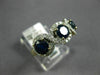 ESTATE 2.1CT DIAMOND & AAA SAPPHIRE 14K YELLOW GOLD THREE STONE ANNIVERSARY RING