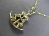 ESTATE 14KT YELLOW GOLD 3D LOVE SEE SAW PENDANT & CHAIN PERFECT GIFT!  #23812